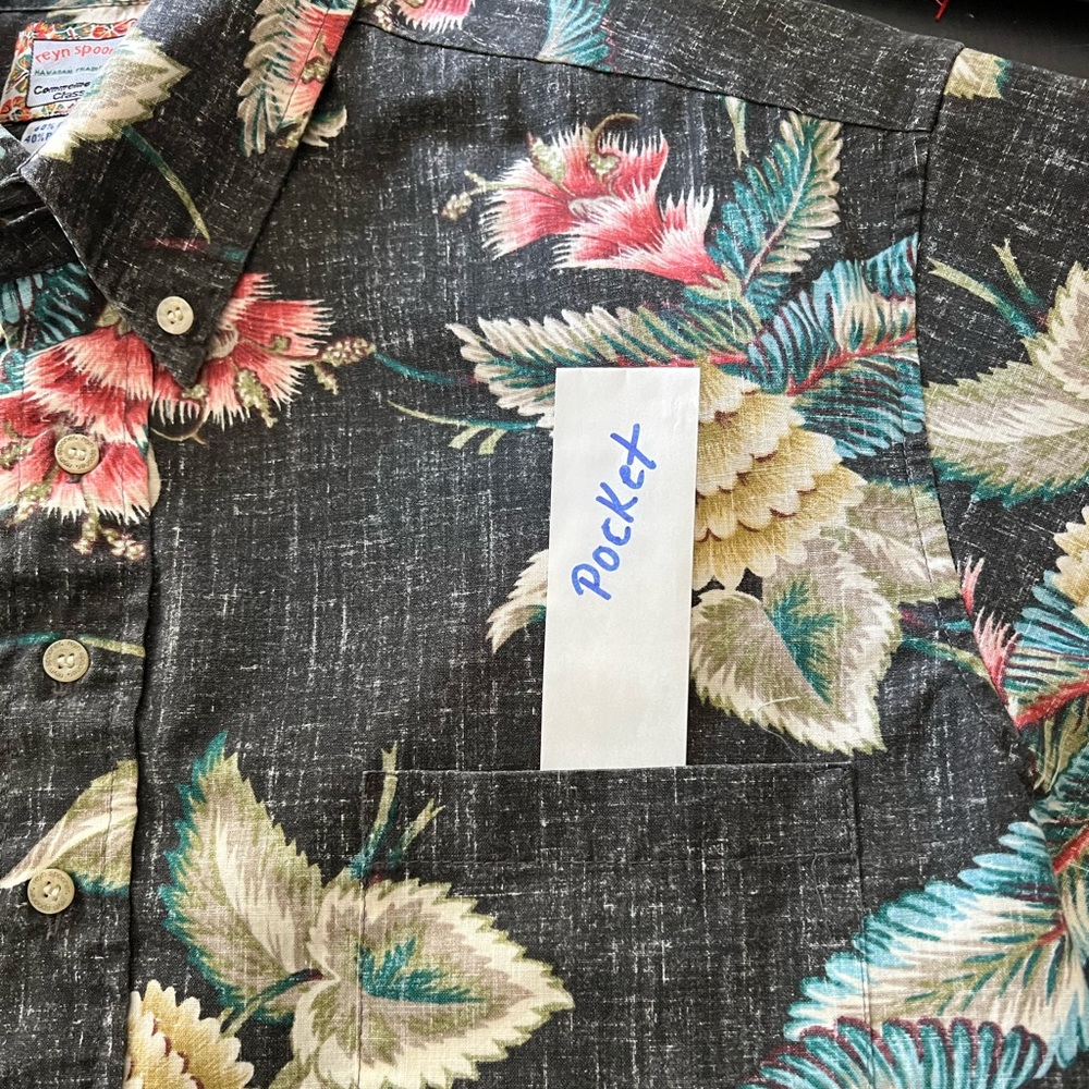 Reyn Spooner Commemorative collection pullover Hawaiian black shirt size large - Picture 5 of 6